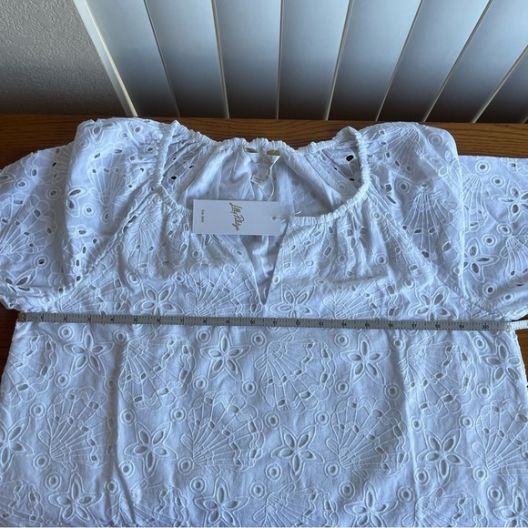 Lilly Pulitzer Maisha Eyelet Top Size L - Picture 3 of 12